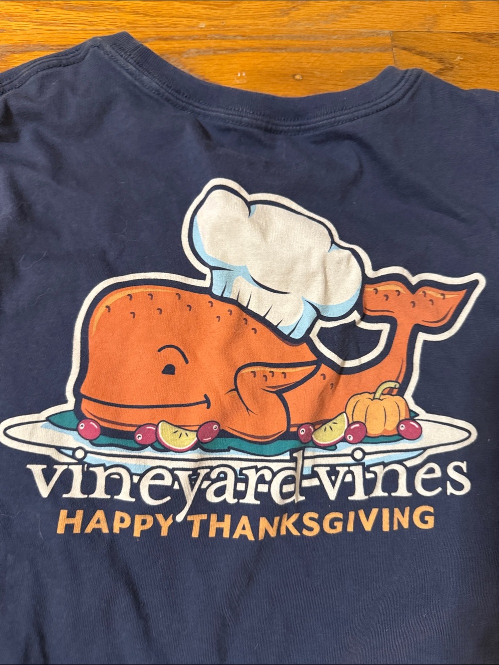 Vineyard Vines White Long Sleeve Pocket  Tee and Navy Long Sleeve Pocket Tee - Picture 5 of 8
